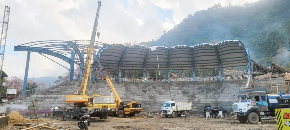 Preparation for 25th Hornbill Festival 2024 at Naga Heritage Village, Kisama on November 23. The festival will start from December 1. (Morung file Photo)